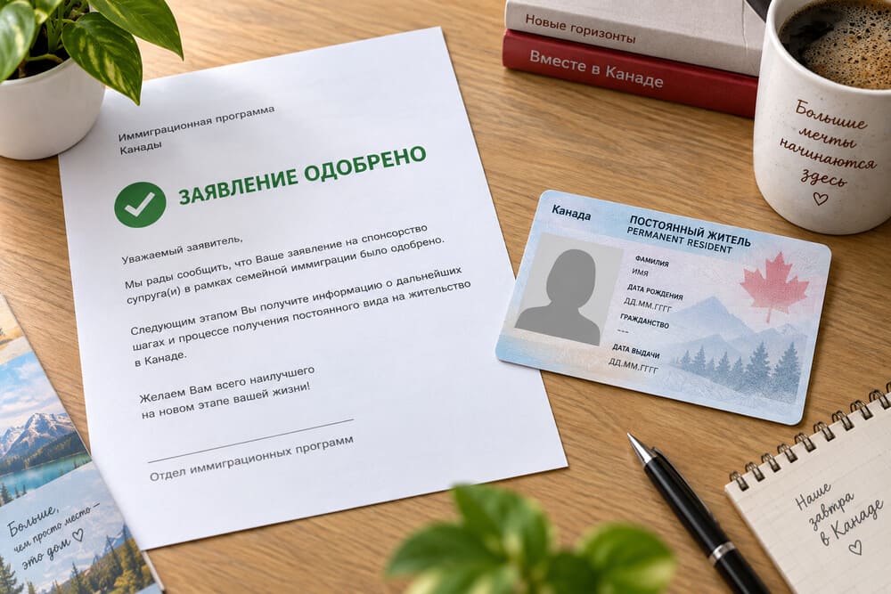 Пример письма об одобрении спонсорства супруга в Канаде