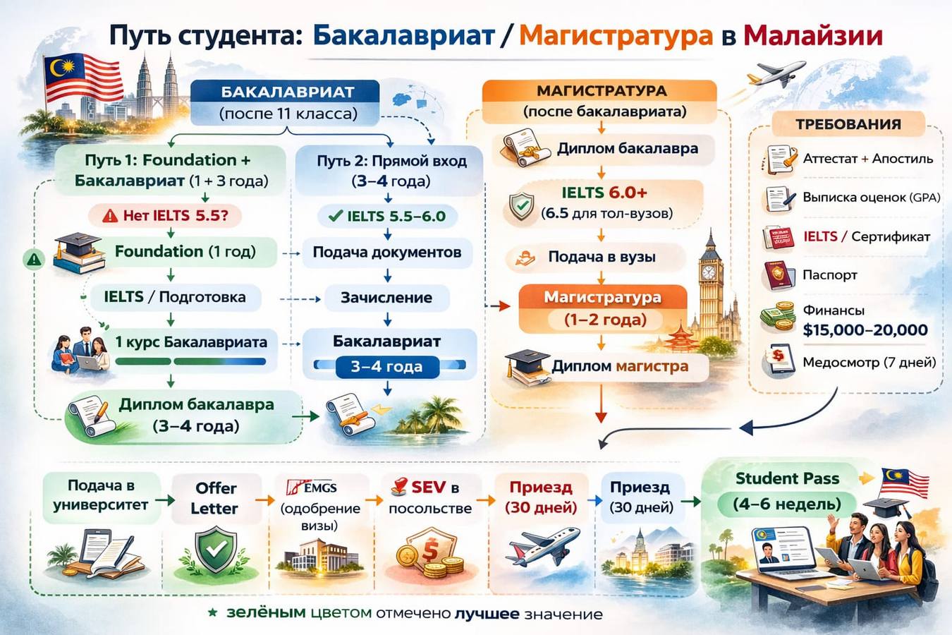 Обучение в вузах Малайзии: почему казахстанцы все чаще выбирают Куала-Лумпур вместо Европы