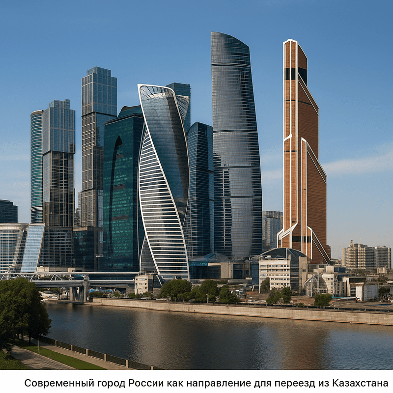 Современный город России как направление для переезда из Казахстана